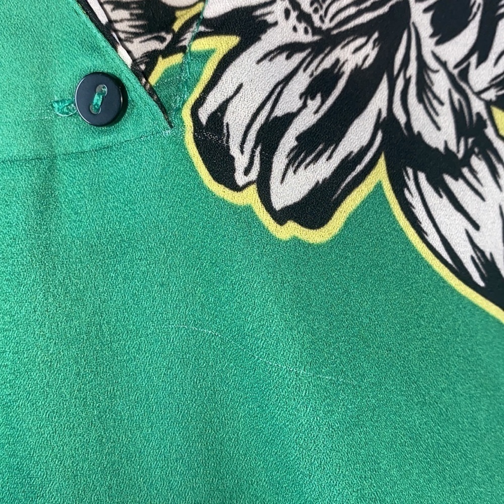 Philosophy Green Floral Dress, Size Large - Picture 6 of 8